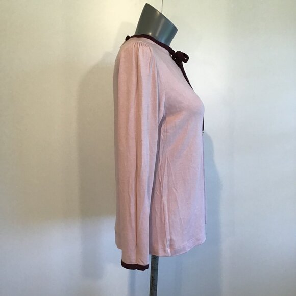 Chima Pink Knit Sweater with Neck Tie Size L - Picture 3 of 14